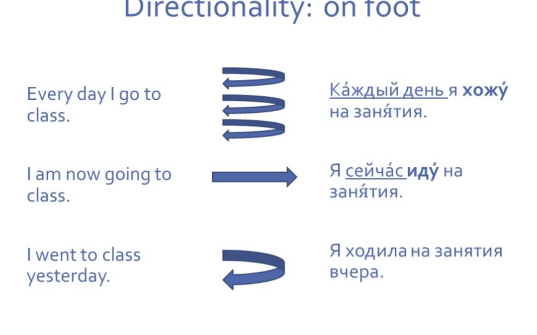 Verbs of motion – an overview